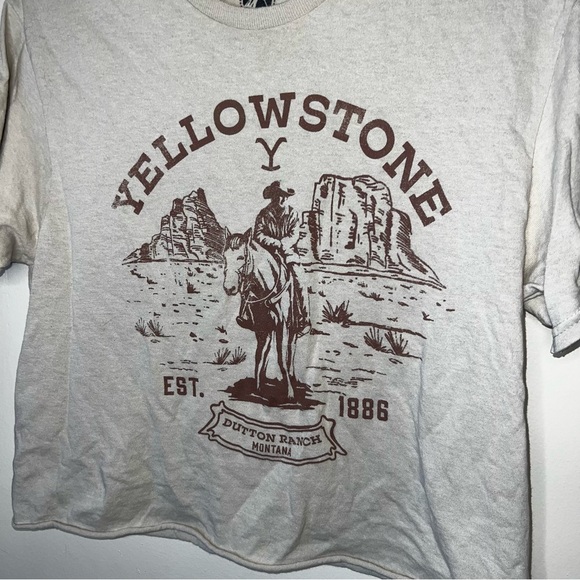 Yellowstone Cropped Tee Cotton Size Small - Picture 4 of 7